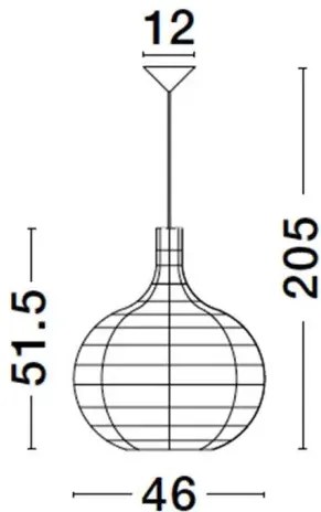 Rustikálny luster Griffin 46 Ratan