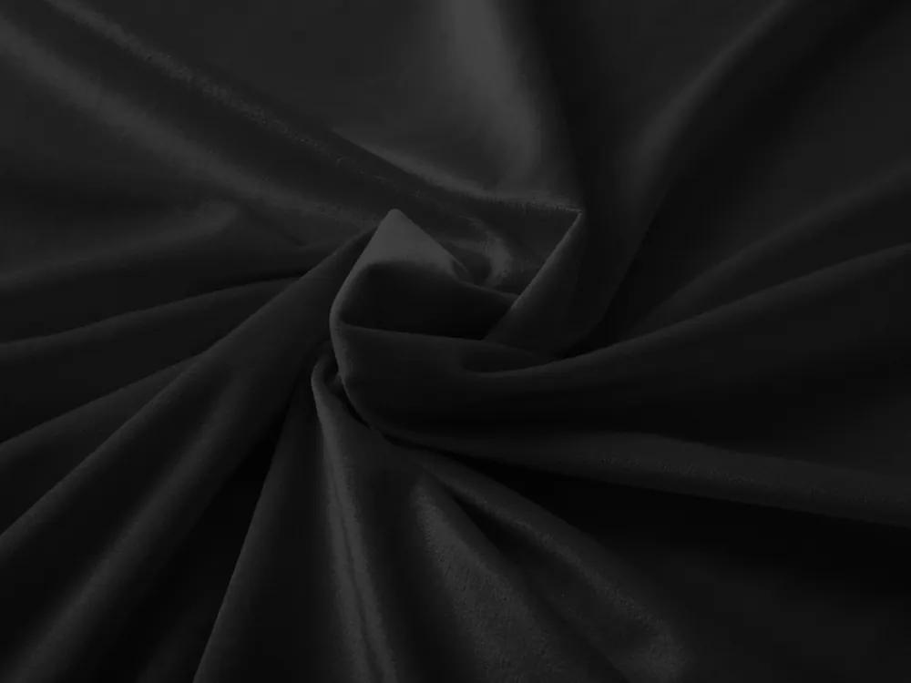 Biante Zamatový behúň na stôl Velvet Prémium SVP-023 Čierny 45x160 cm