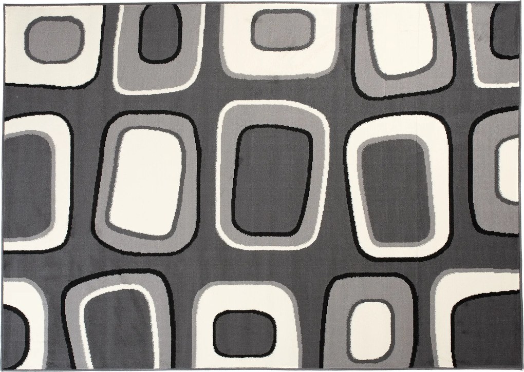 TA Koberec T965A TMAVO SIVÁ LACNÁ PP CRM Rozmer: 160x230 cm
