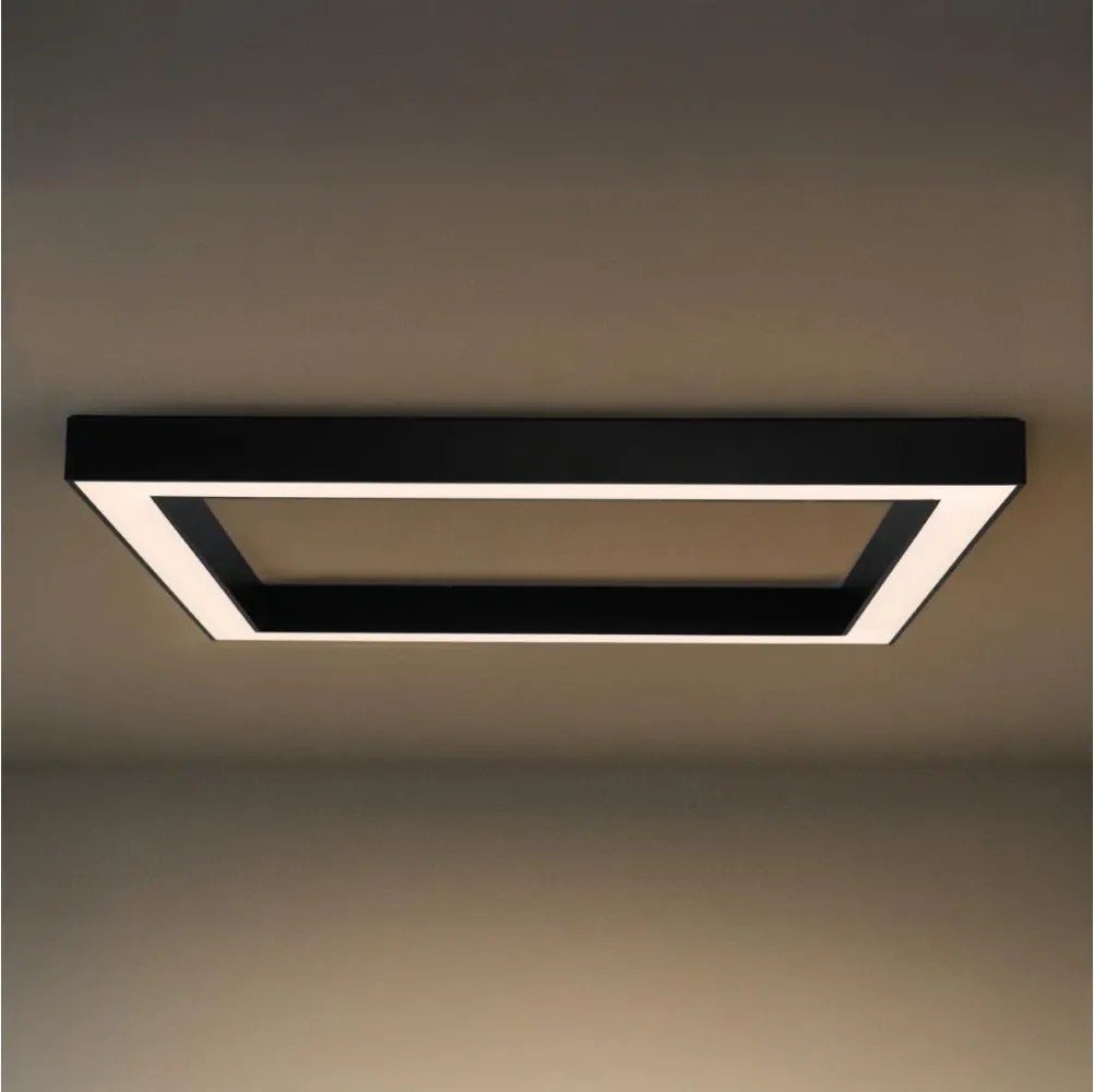 LED stropné svietidlo LED/150W/230V 3000/4000/6500K 120x120 cm čierne