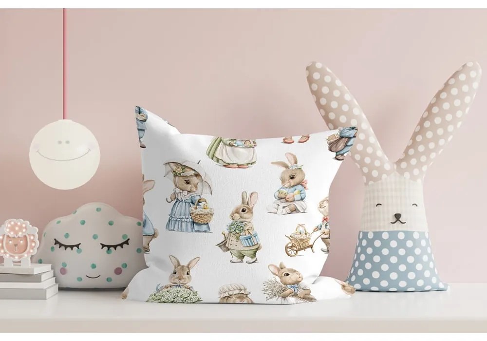 Obliečky na vankúše v súprave 4 ks s veľkonočným motívom 43x43 cm – Mila Home