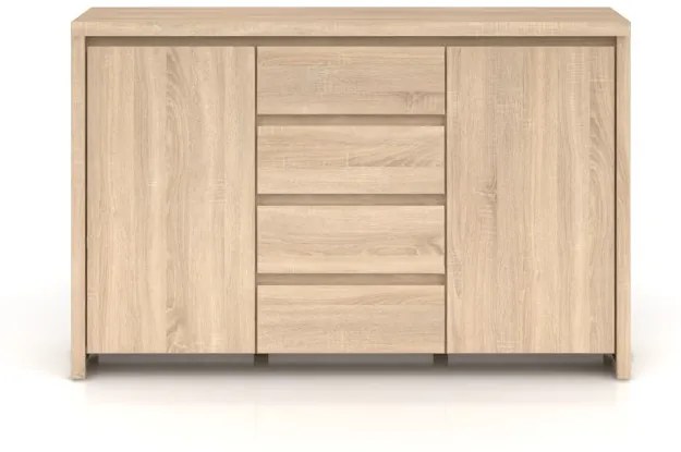 Komoda BRW Kaspian KOM2D4S (Dub sonoma). Akcia -38%. Vlastná spoľahlivá doprava až k Vám domov. 798004