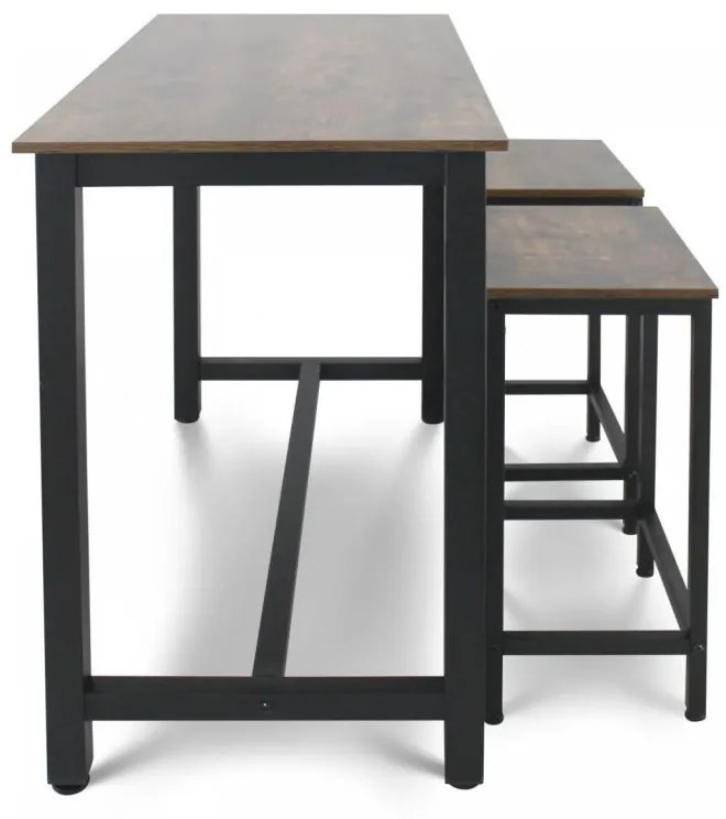 Miadomodo Retro barový stôl + 2 stoličky