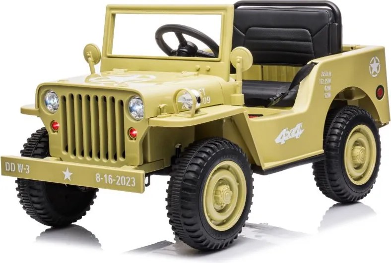 LEAN CARS Elektrické autíčko na akumulátor JH-103 khaki 4x4