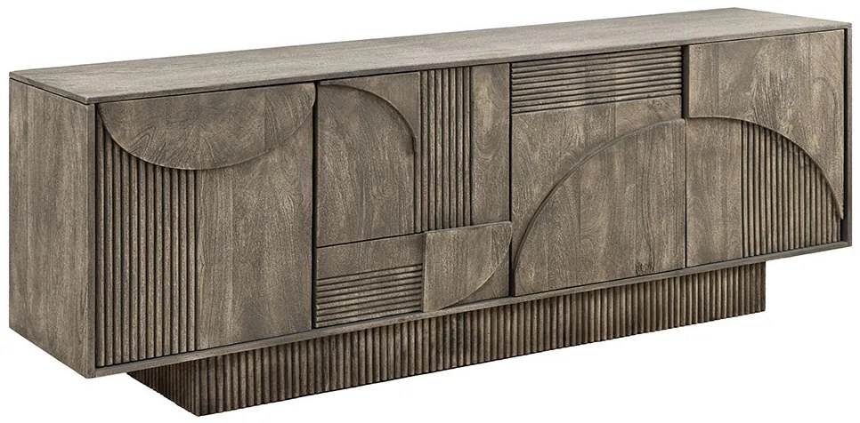 Dizajnová komoda Movement 170 cm sivé mango