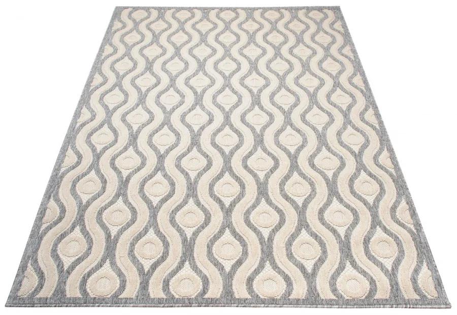 Kusový koberec Virginie sivo krémový 160x229cm
