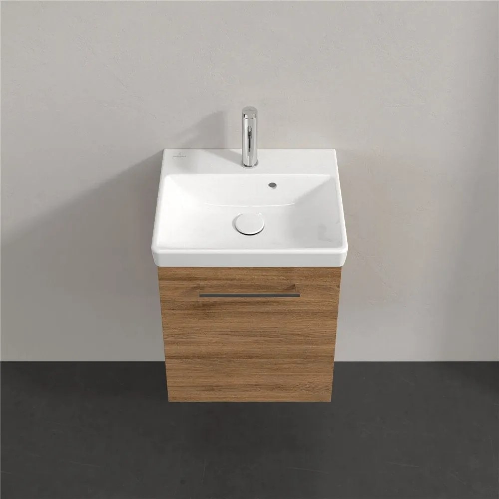 VILLEROY &amp; BOCH Avento závesná skrinka pod umývadlo, 1 dvierka, pánty vľavo, 430 x 352 x 514 mm, Oak Kansas, A88700RH