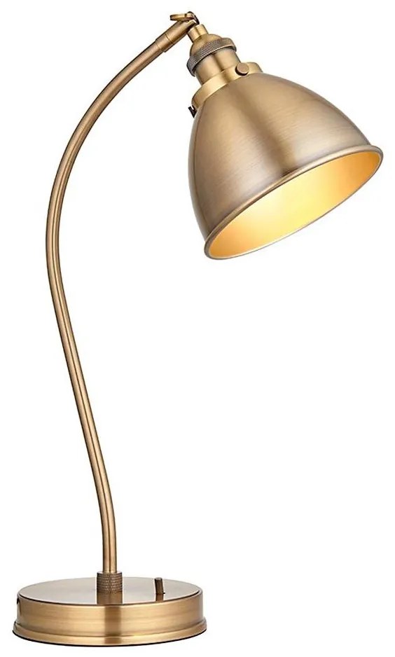 Endon 98747 - Stolná lampa FRANKLIN 1xE14/7W/230V mosadz