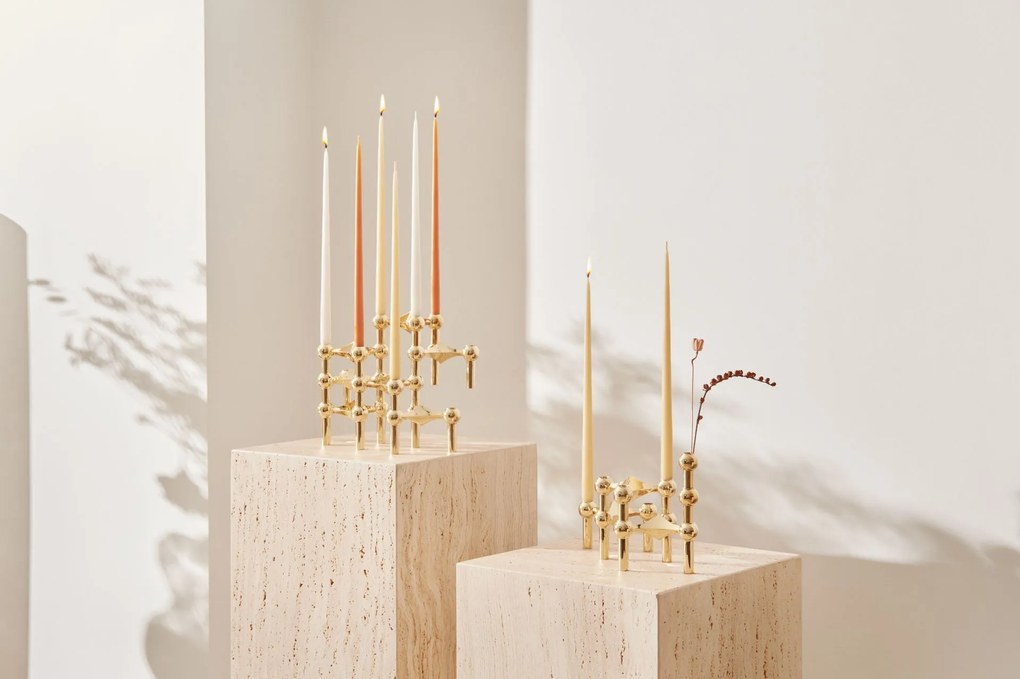 Stoff Nagel Vysoká sviečka STOFF Nagel by Ester&Erik Ginger – set 6 ks