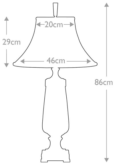 Quoizel QZ-MONTEVERDE - Stolná lampa MONTEVERDE 1xE27/60W/230V