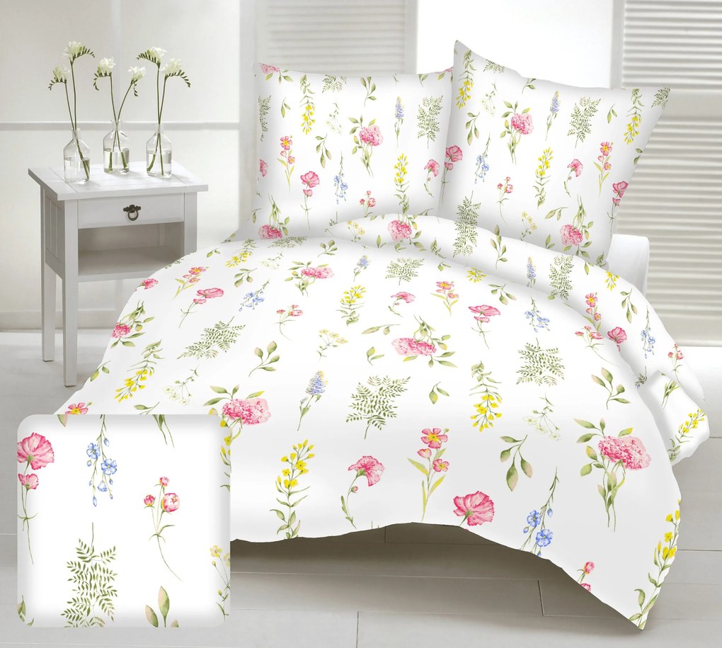 Obliečky krepové Rimini TiaHome - 1x Vankúš 90x70cm, 1x Paplón 140x200cm