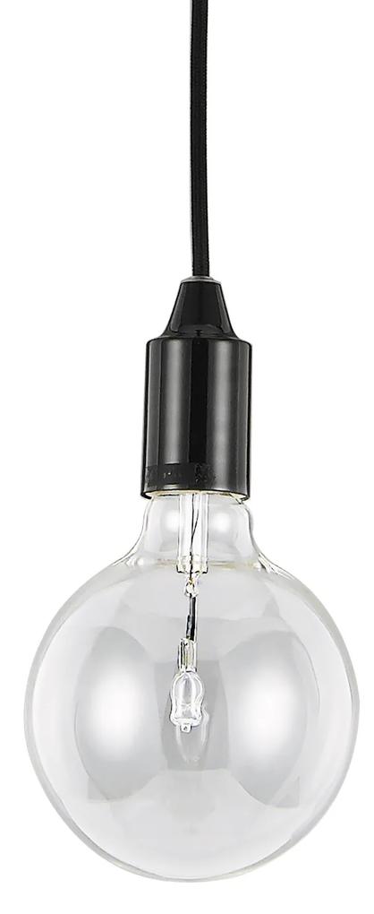 IDEAL LUX Závesné LED svietidlo EDISON, čierne