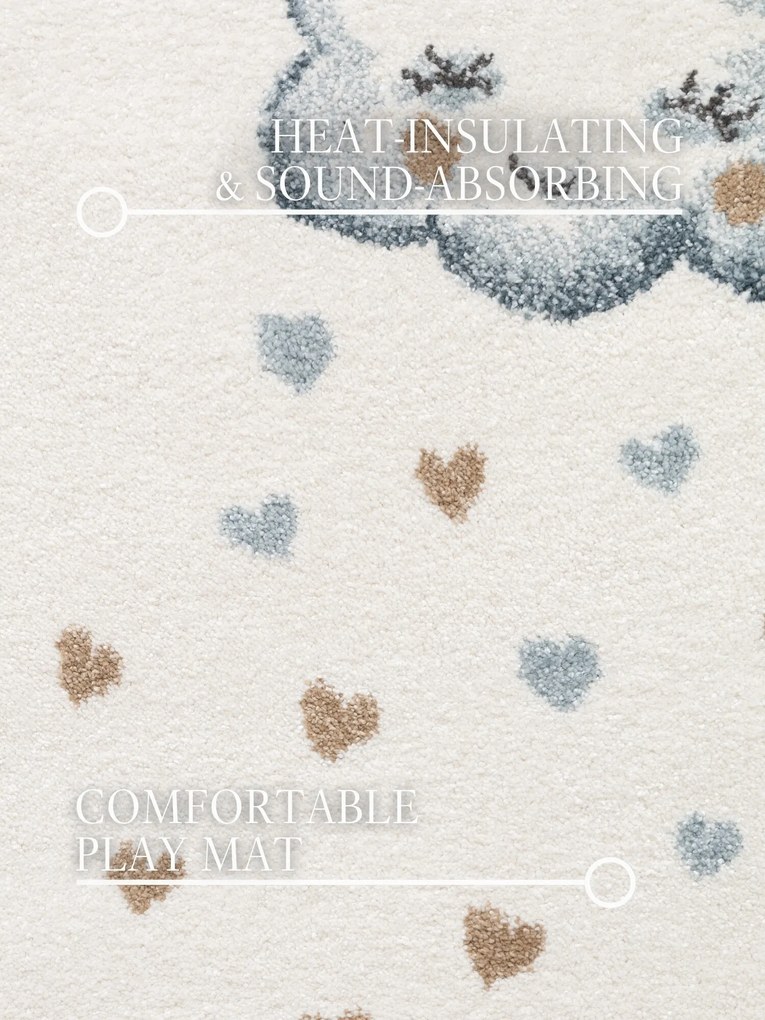 Villeroy & Boch, Detský kusový koberec Villeroy & Boch Boho Kids 106304 Cream Multicolor kruh, 160x160 (priemer) kruh, biela, viacfarebná, detská izba