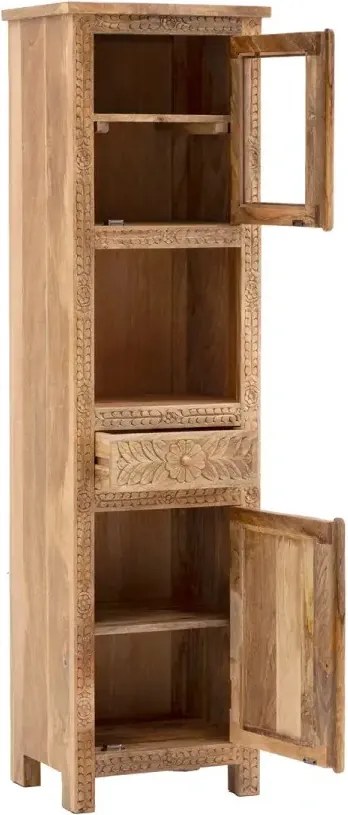 furniture-nabytek.cz - Masívna kúpeľňová skrinka Santa Cruz z mango dreva, prírodná – 80×40×80 cm