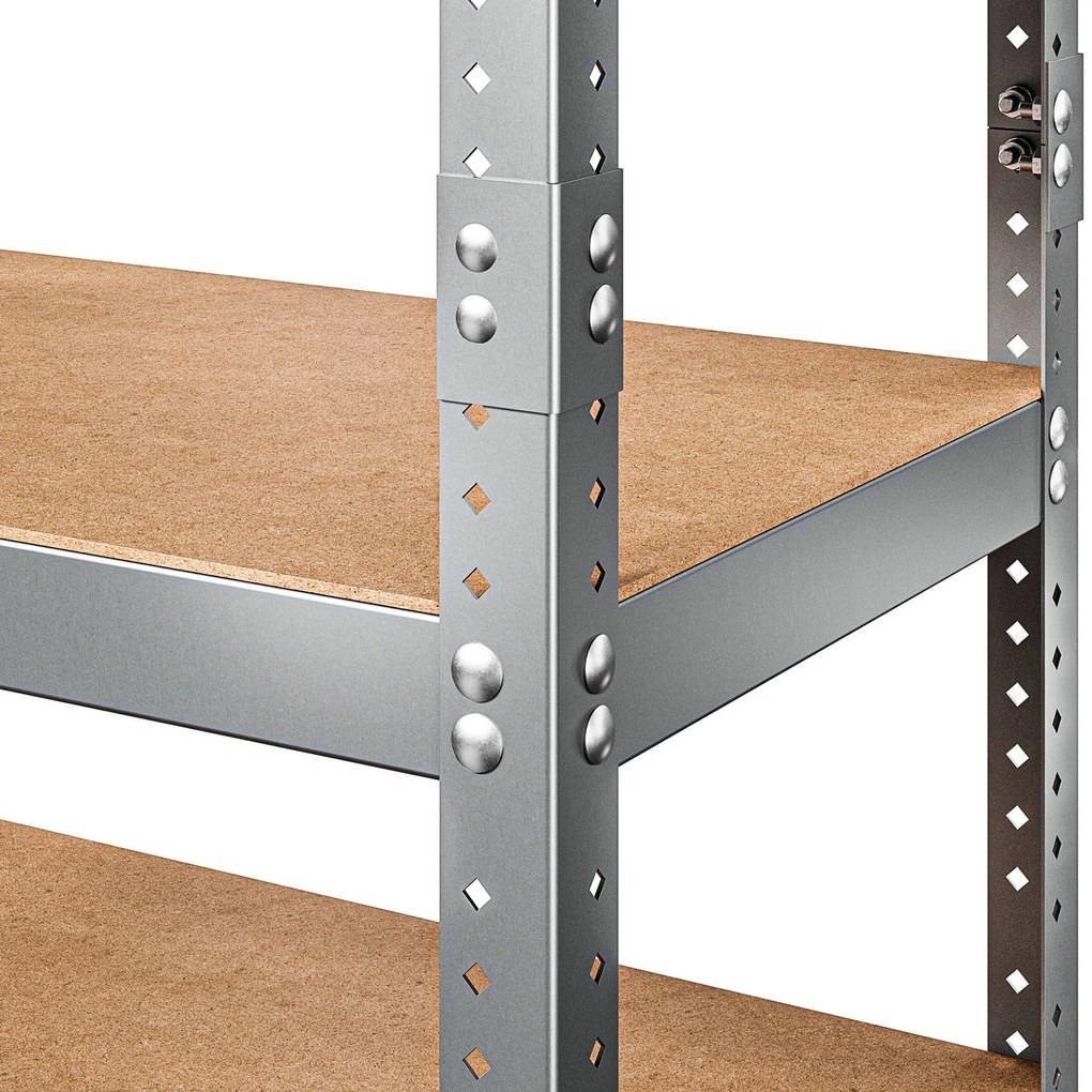 Marbo KOVOVÝ REGÁL SÉRIE HARD 220X120X50 NOSNOSŤ JEDNEJ POLICE 500 KG Rozmer regálu: 220x120x50, Počet Políc: 6, Celková nosnosť regálu: 3000 KG