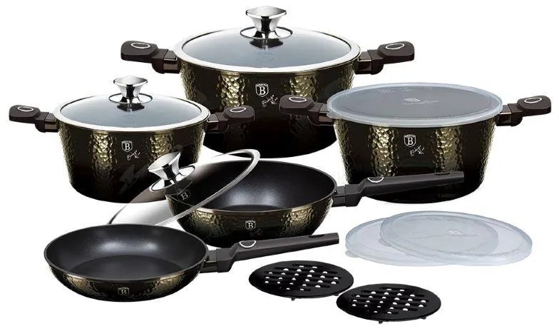 Nepriľnavá sada hrncov 13 ks, Primal Gloss Collection BerlingerHaus