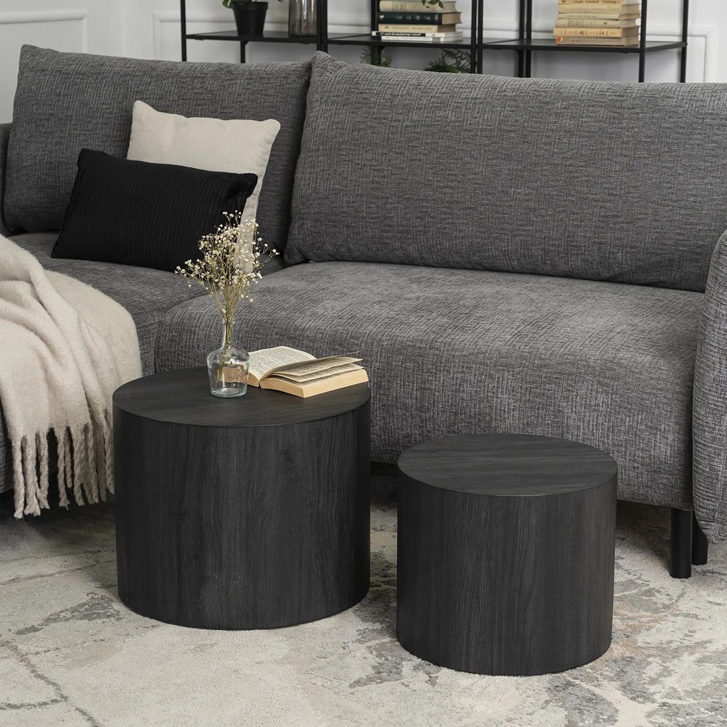 Set 2 ks konferenčných stolíkov Liloo (čierna) . Akcia -21%. Vlastná spoľahlivá doprava až k Vám domov. 1129183