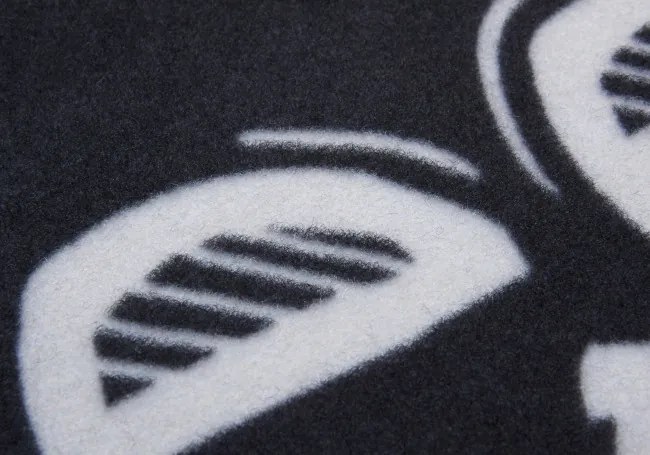 Koberec / Behúň Hanse Home Cook & Clean Runner Cup Of Coffee čierny / biely