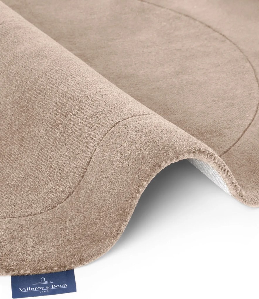 Villeroy & Boch, Kusový koberec Villeroy & Boch Kari 106282 Beige kruh, 200x200 (priemer) kruh, béžová, obývacia izba
