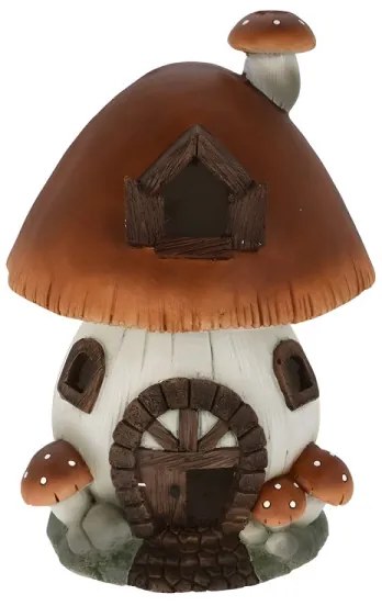 Hríbový domček s LED svetlom 37 cm