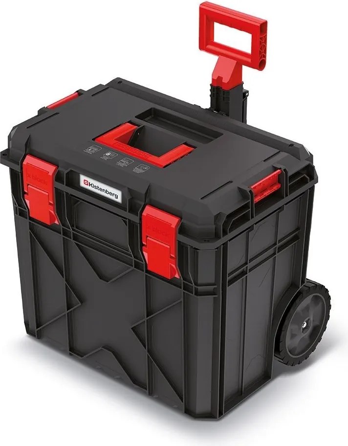 Kistenberg Kufrík na náradie s transp. kolieskami X BLOCK PRO čierny 546x380x510