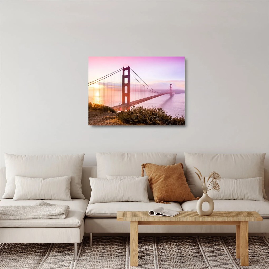 Sklenený obraz - San Francisco (70x50 cm)