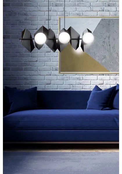 Luster na lanku DRIFTON 6xE14/10W/230V čierna