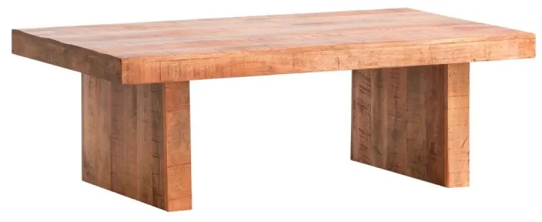 furniture-nabytek.cz - Masívny konferenčný stolík Country z mangového dreva, lakovaný, hnedý – 135×75×45 cm