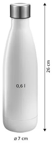 Tescoma Fľaša CONSTANT PASTEL 0,6 l, sivá