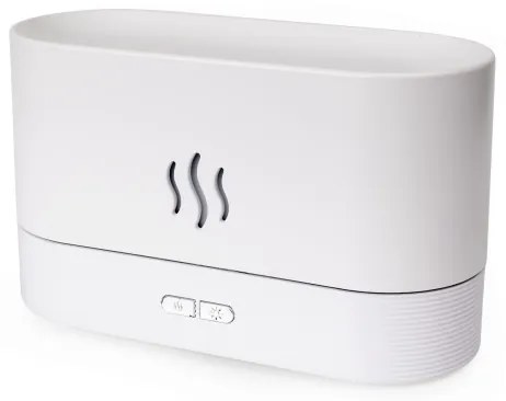 LED RGB Ultrazvukový aróma difúzor a zvlhčovač vzduchu s podsvietením 180ml biela