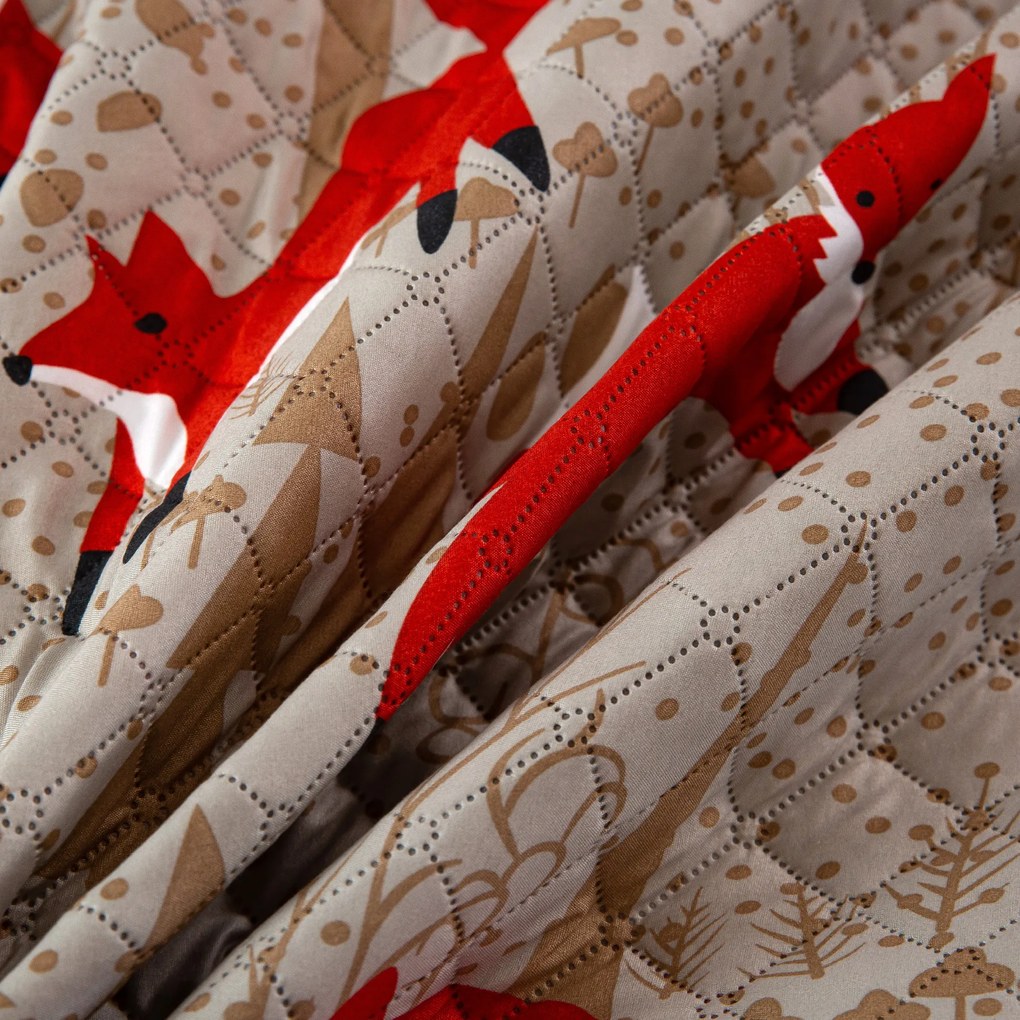 Prehoz na posteľ RED FOX hnedý Rozmer: 220 x 240 cm