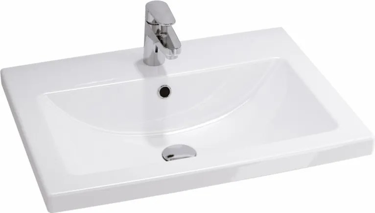 Cersanit Tirso, závesná umývadlová skrinka 594x447x572 mm + keramické umývadlo, béžová matná, S801-541