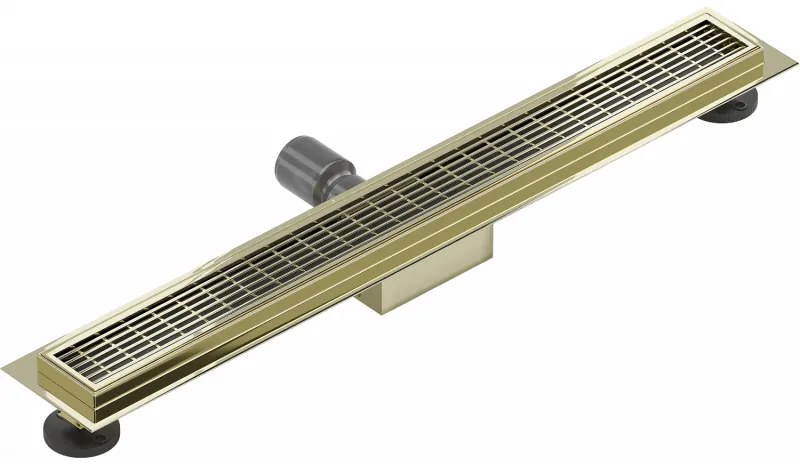 Mexen Flat M33 nerezový sprchový žľab 70 cm, zlatá, 1533070-15