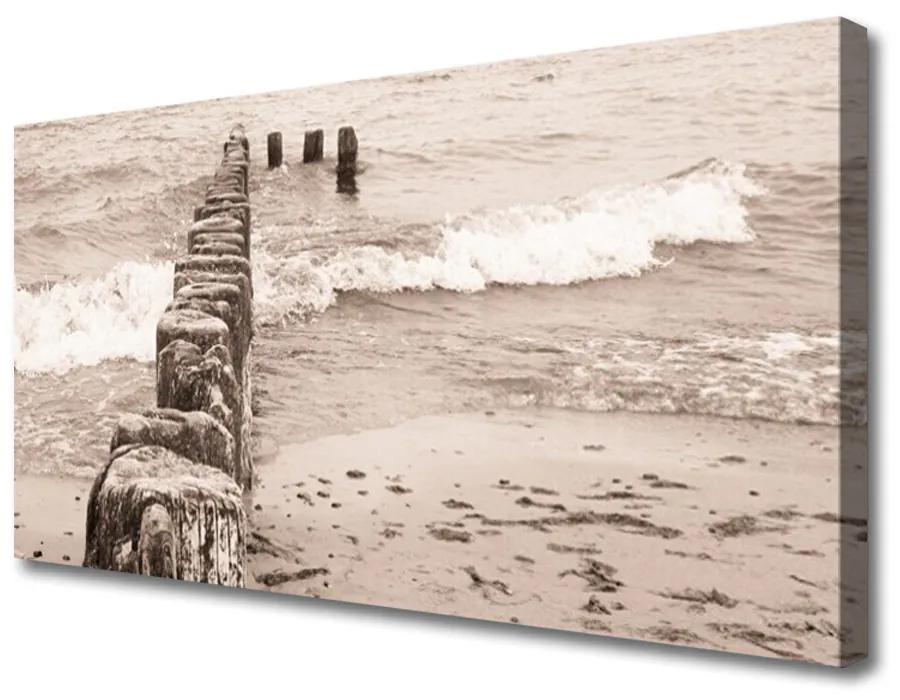 Obraz na plátne More pláž architektúra 120x60 cm