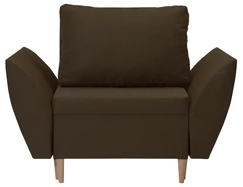 Kreslo ALEX s funkciou spania Tmavohnedá