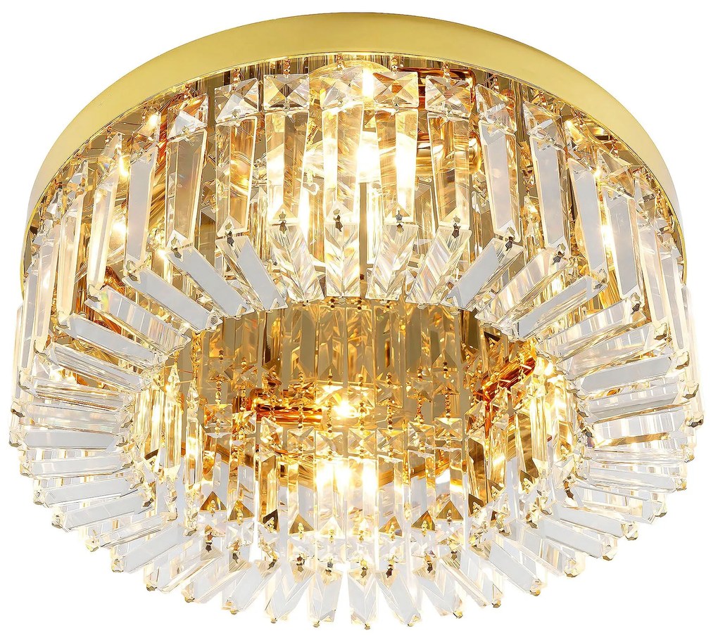 Toolight Toolight, stropné svietidlo 60cm, 8xE14, APP1729-8C, zlatá lesklá, OSW-06355