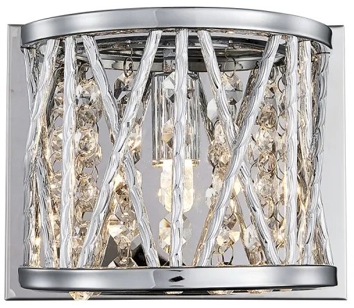 LUXERA 46063 - Nástenné svietidlo STIXX 1xG9/33W/230V strieborná