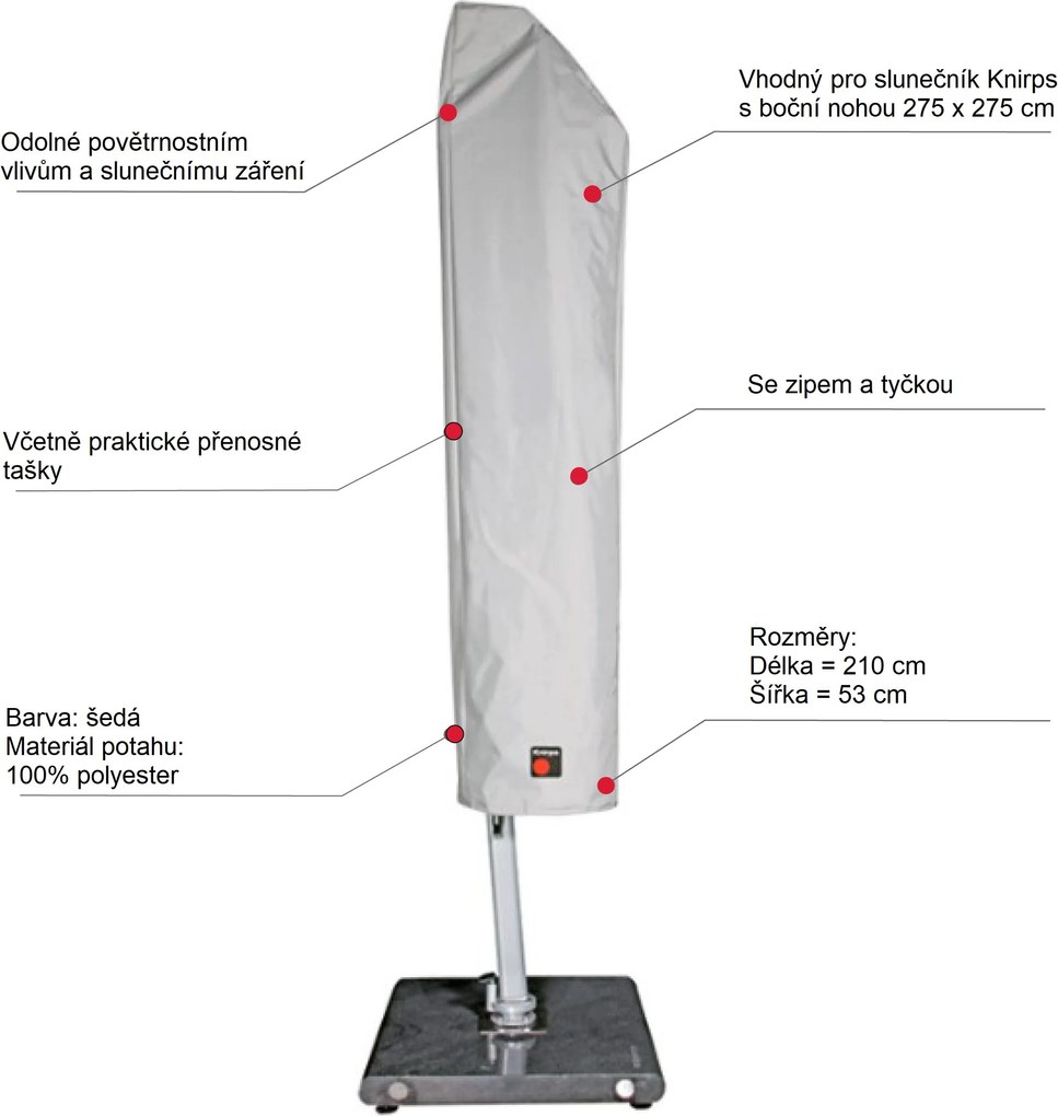 Ochranný obal na slnečník Knirps 275 x 275cm