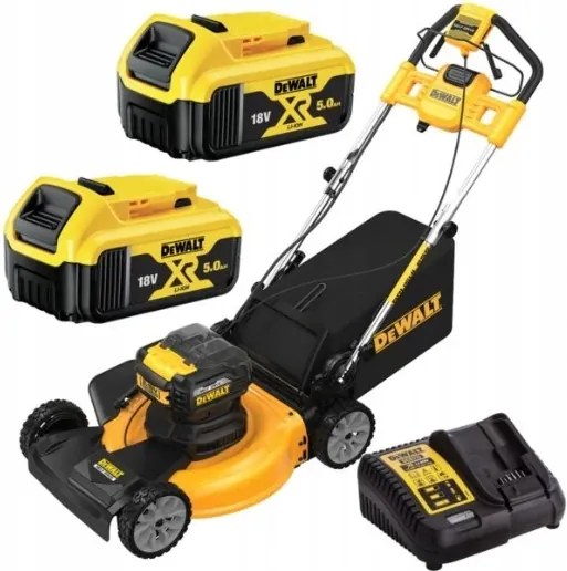 Kosačka 2x18V s pohonom 2x5Ah DeWALT DCMWSP564P2 Xr 53CM