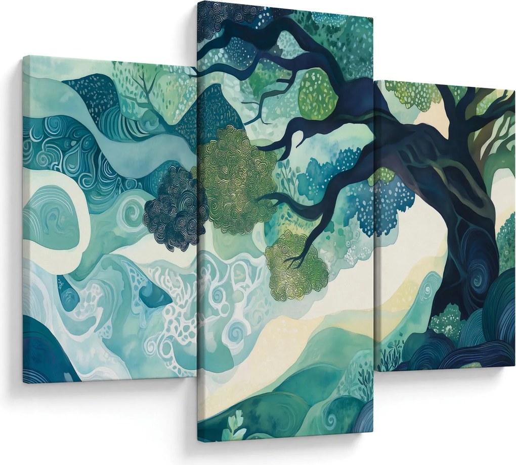 Obraz – Zelená koruna stromu života (90x60 cm)