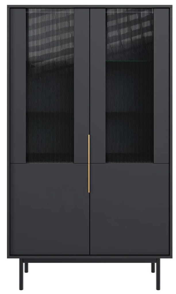 Vitrína Viva 104 cm čierna