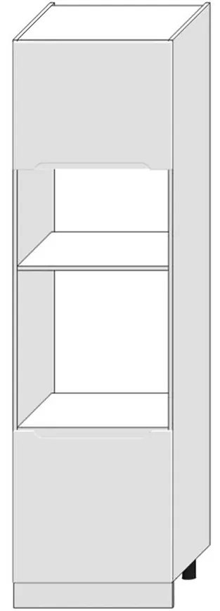 Kuchynská skrinka Zoya D60pk Mv 2133 Pl Biely hrášok / Biely