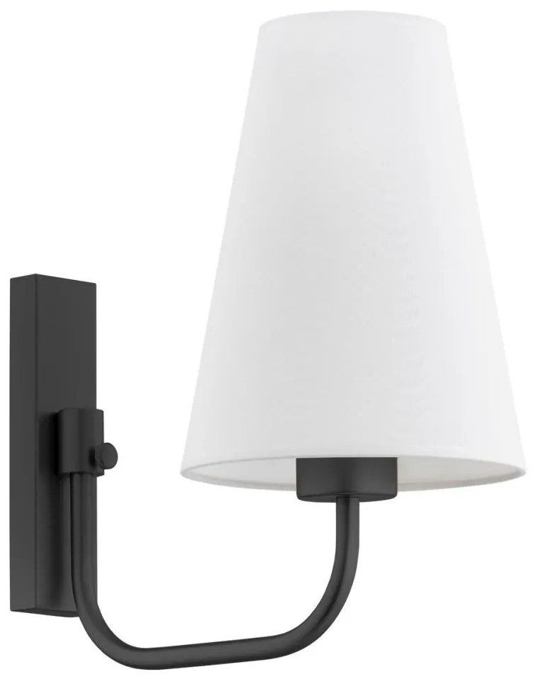 Argon 8376 - Nástenná lampa SAFIANO 1xE27/15W/230V čierna