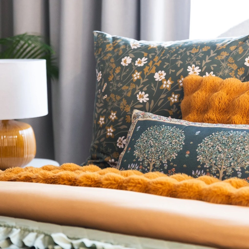 MAKOSATÉNOVÉ OBLIEČKY REINA48 200X220 CM, 2 KS 70X80 CM KVETY