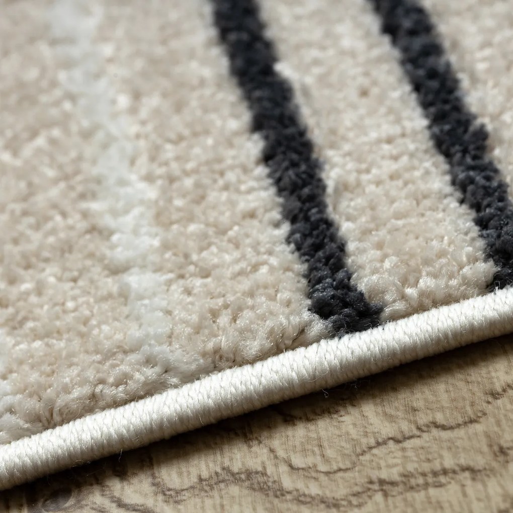 Dywany Łuszczów, Kusový koberec Fusion 0240 cream/yellow, 80x150, viacfarebná, kancelária