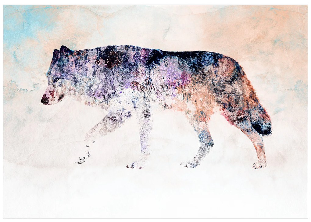 Artgeist Fototapeta - Lonely Wolf Veľkosť: 150x105, Verzia: Standard