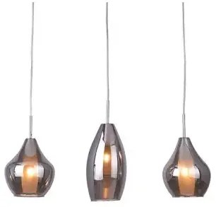 Industriálny luster Amber 3 chróm