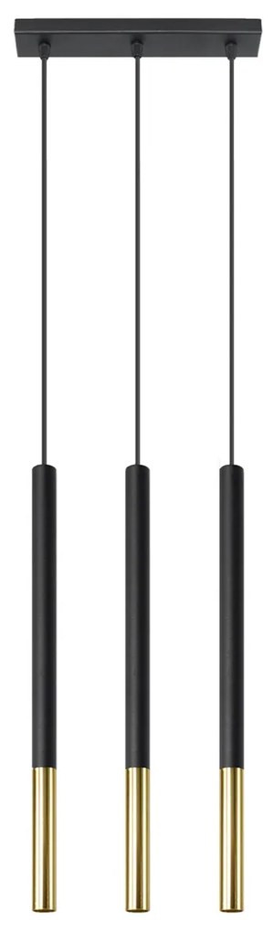 Závesné svietidlo Mozaica, 1x čierne kovové tienidlo, g