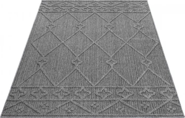 DOPREDAJ: 240x340 cm Kusový koberec Patara 4955 Grey – na ven i na doma, 240x340, šedá, chodba / predsieň, Ayyildiz