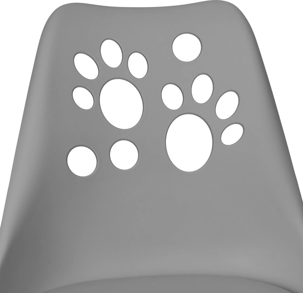 Tmavosivá otočná stolička Grover